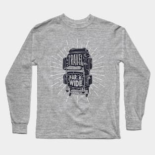 Travel Far & Wide - Backpacker's Backpack Long Sleeve T-Shirt